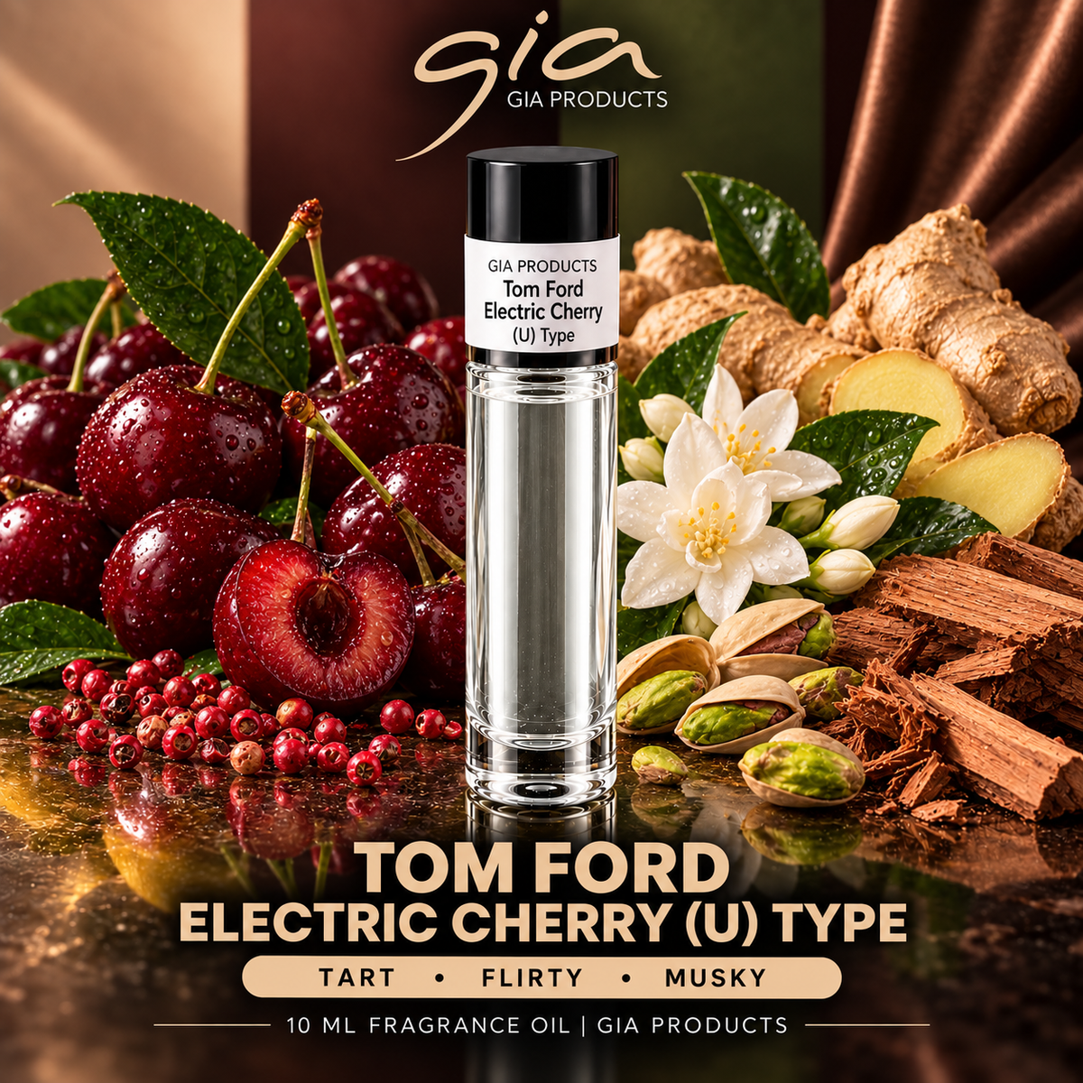 Aceite aromático Tom Ford Electric Cherry (tipo U)